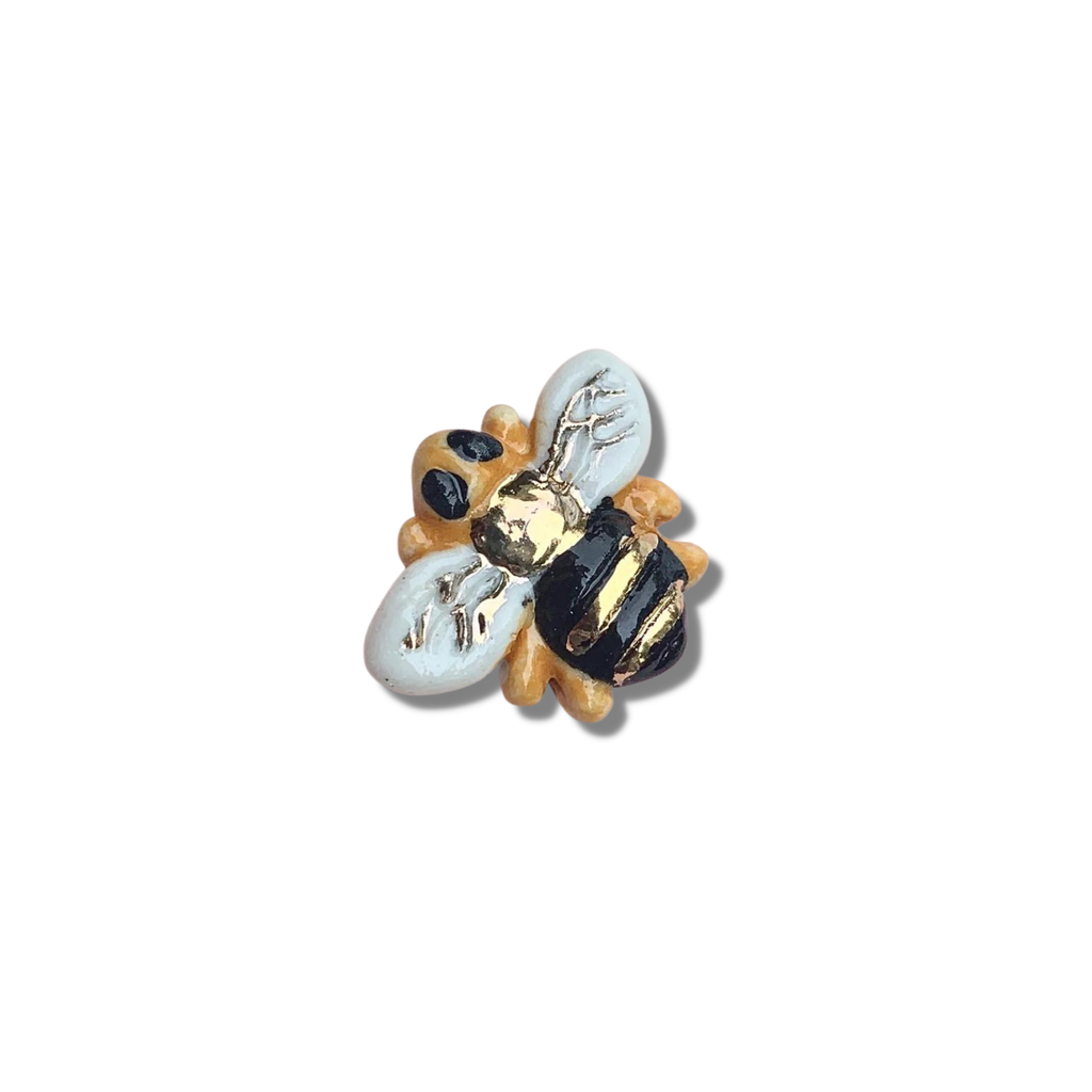 Jennifer Orland Porcelain Bee Brooch
