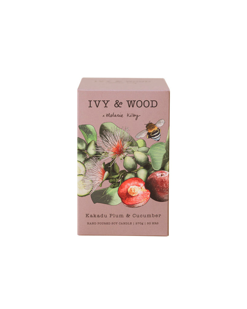 Ivy & Wood Kakadu Plum and Cucumber Candle