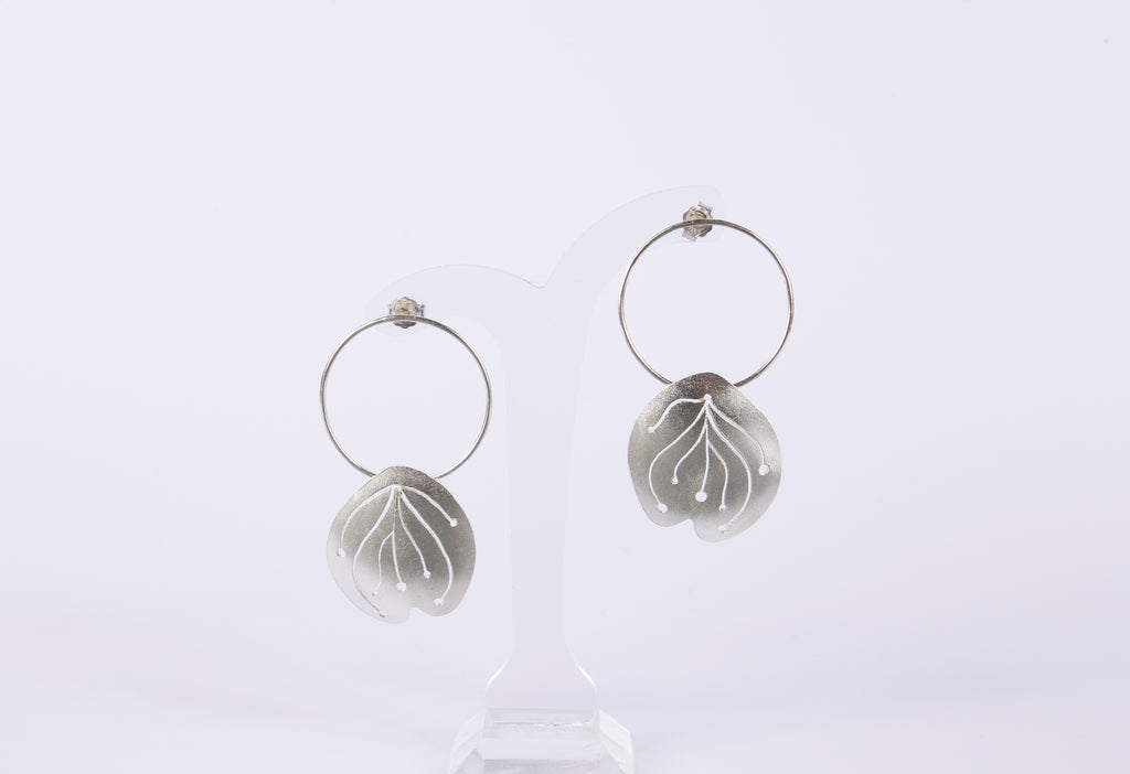 Mari Hirata Earrings | Sterling Silver Swing Blossom