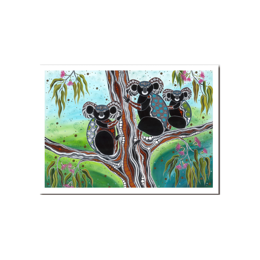 Melanie Hava Print Medium | Koala’s in the Gum Tree