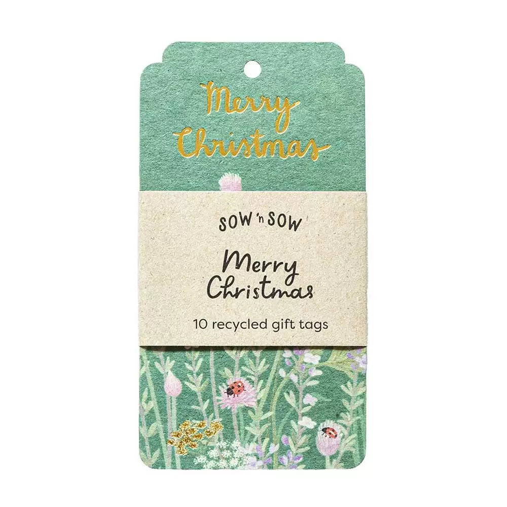 Sow 'n Sow Merry Christmas Gift Tag – 10 Pack