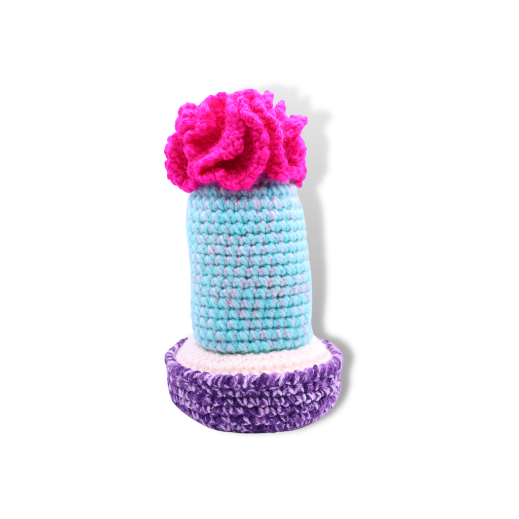 Millie Radovic Knitted + Crocheted Cactus Flower #4