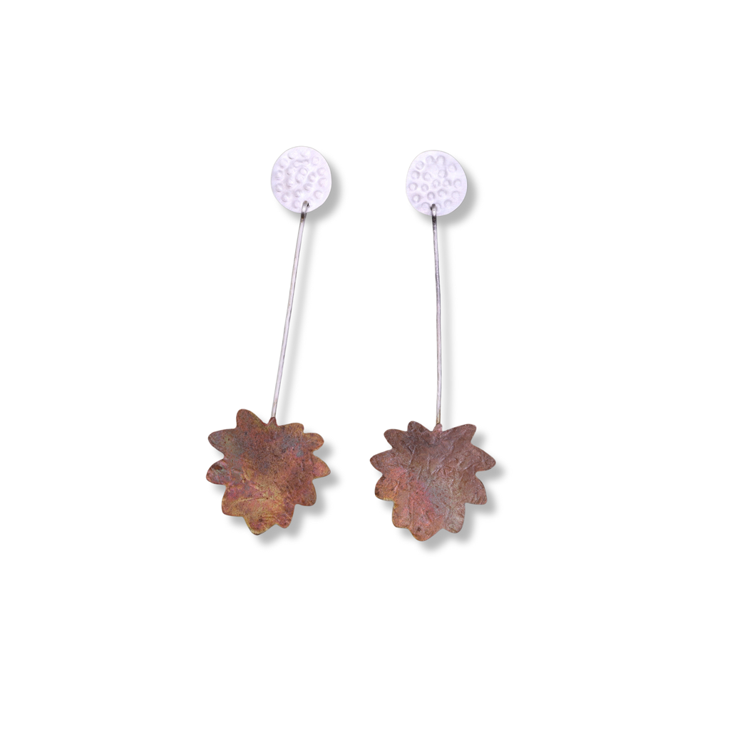 Nicole Jakins Earrings | Goodenia Leaf Studs