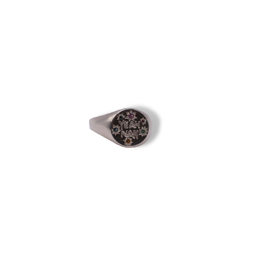 Xiao Yeah Nah Sterling Silver Signet Ring