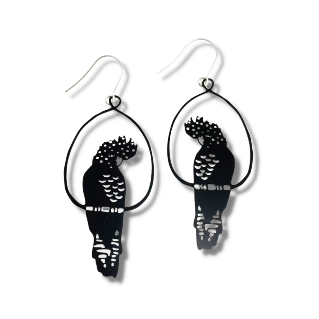 Denz Black Cockatoo Dangles