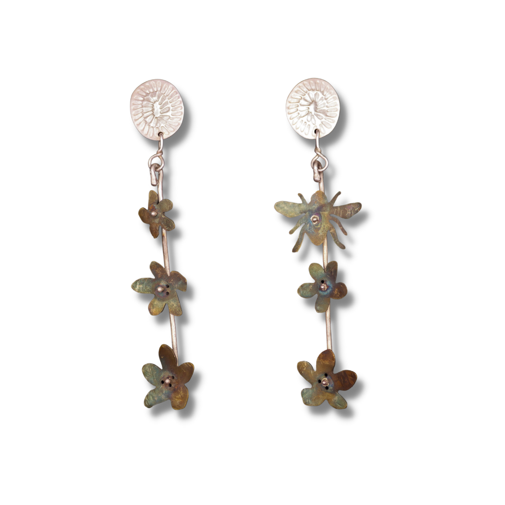 Nicole Jakins Earrings | Bee and Wildflower Studs