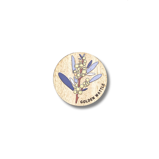 Buttonworks Magnet | Golden Wattle