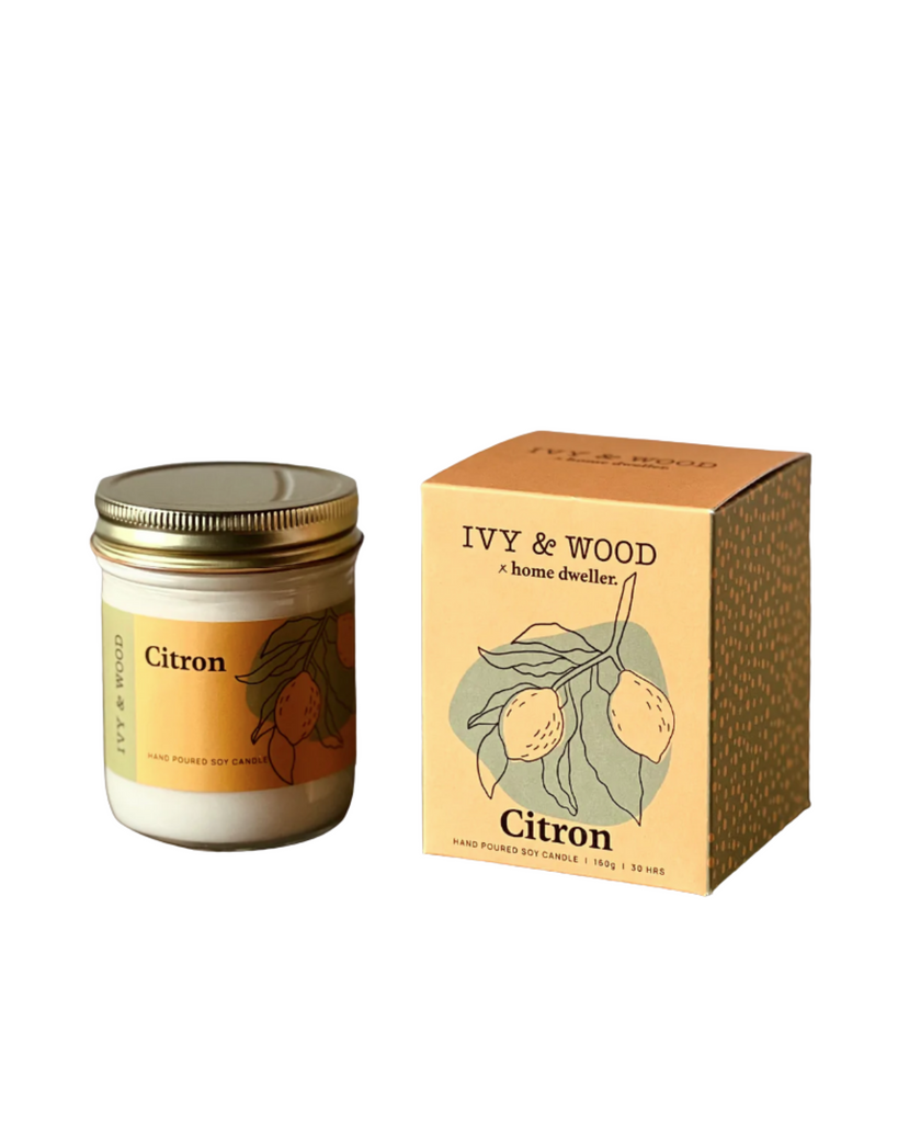 Ivy & Wood Homebody Citron Scented Candle