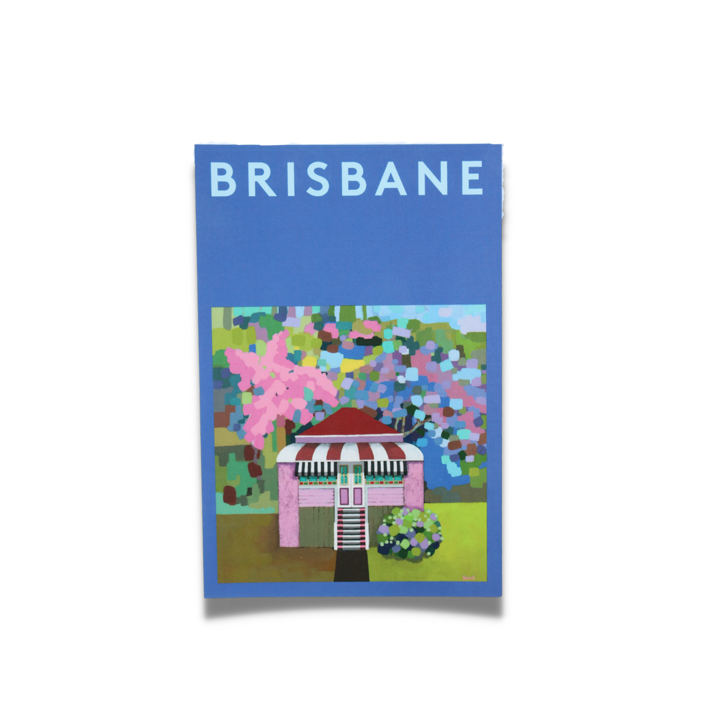 Debra Hood Postcard | Brisbane Ferric Red