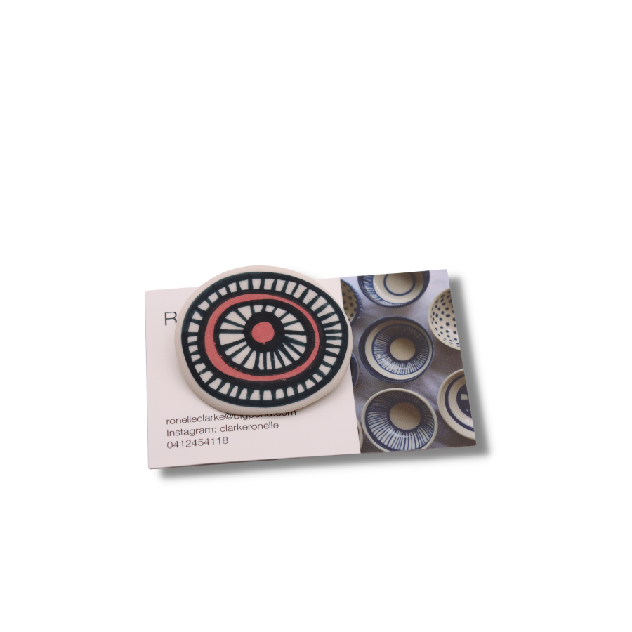 Ronelle Clarke Ceramic Brooch #1