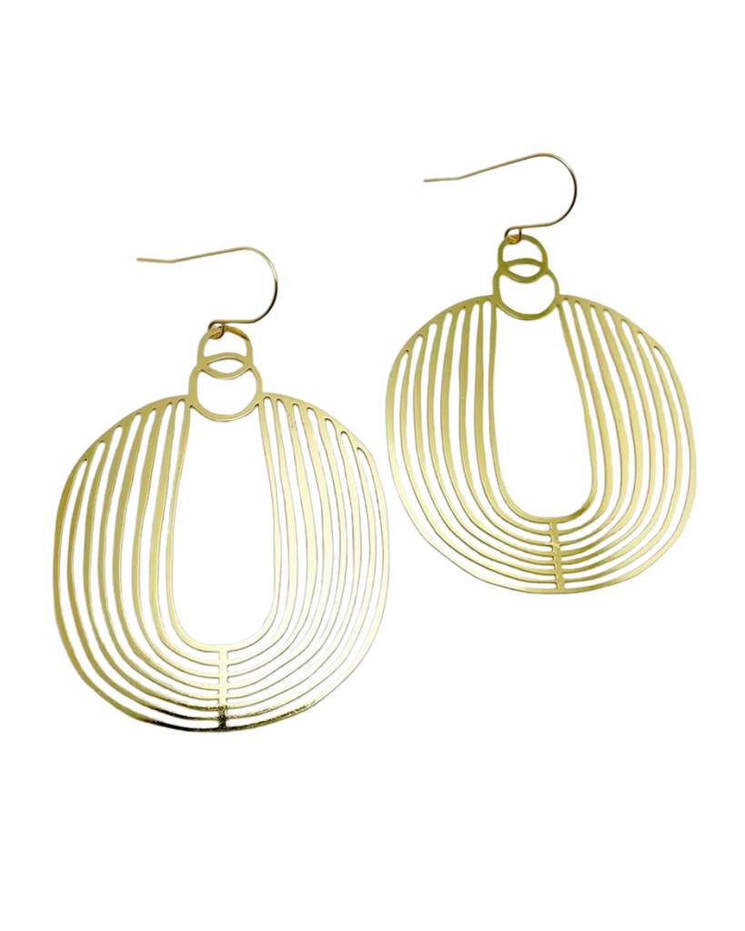 Denz Basket Dangles | Gold