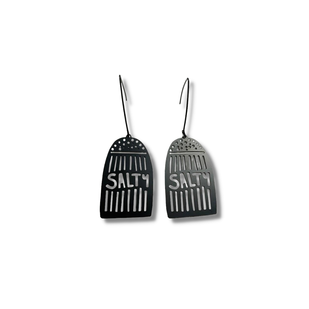 Denz Midi Salty Earrings | Black
