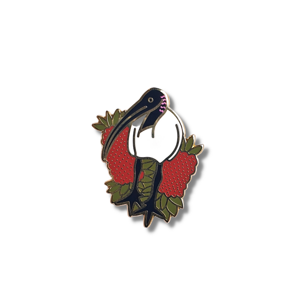 Jesse Irwin Enamel Pin | Ibis & Bottlebrush