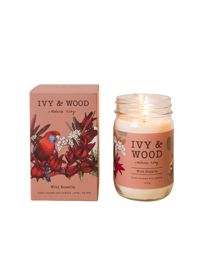 Ivy & Wood Candle | Wild Rosella